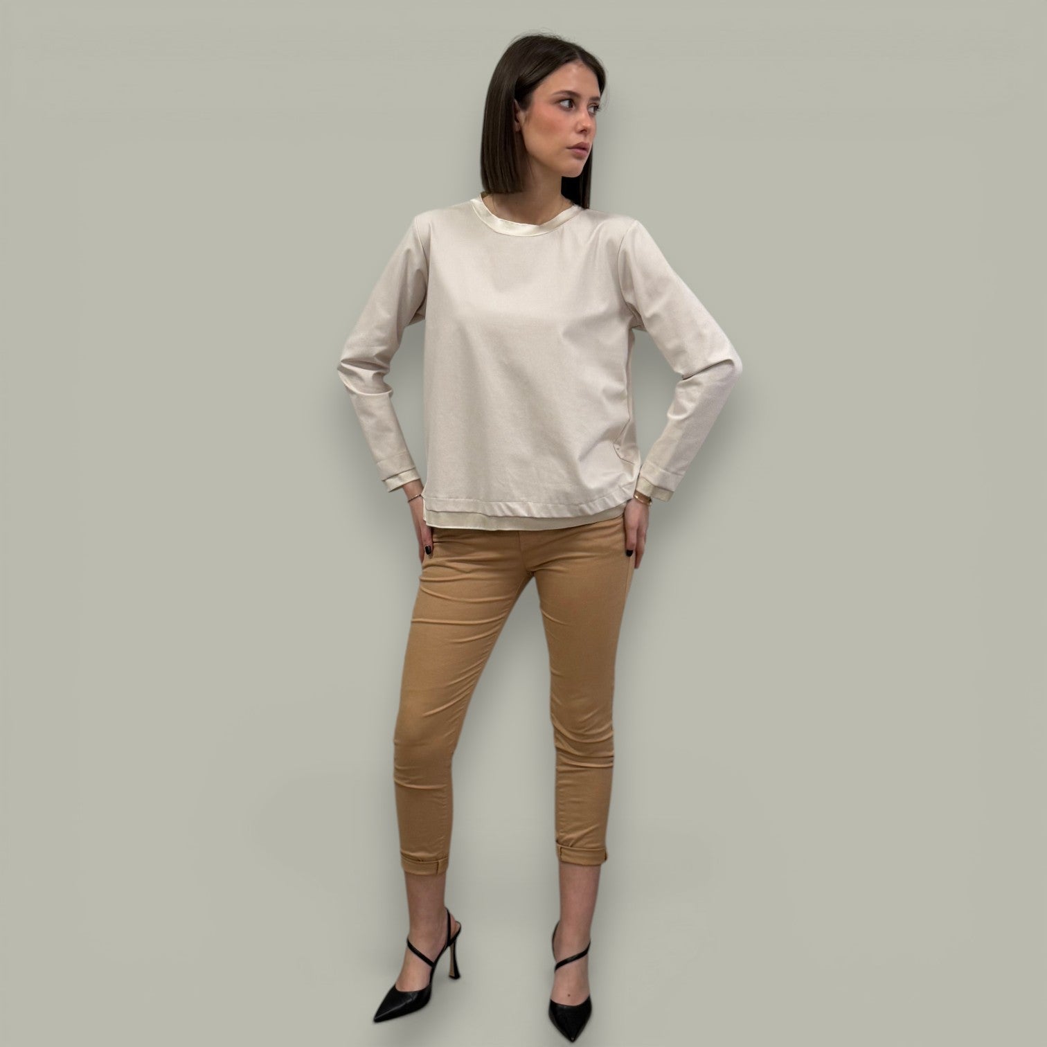 T-SHIRT A MANICHE LUNGHE ALIA