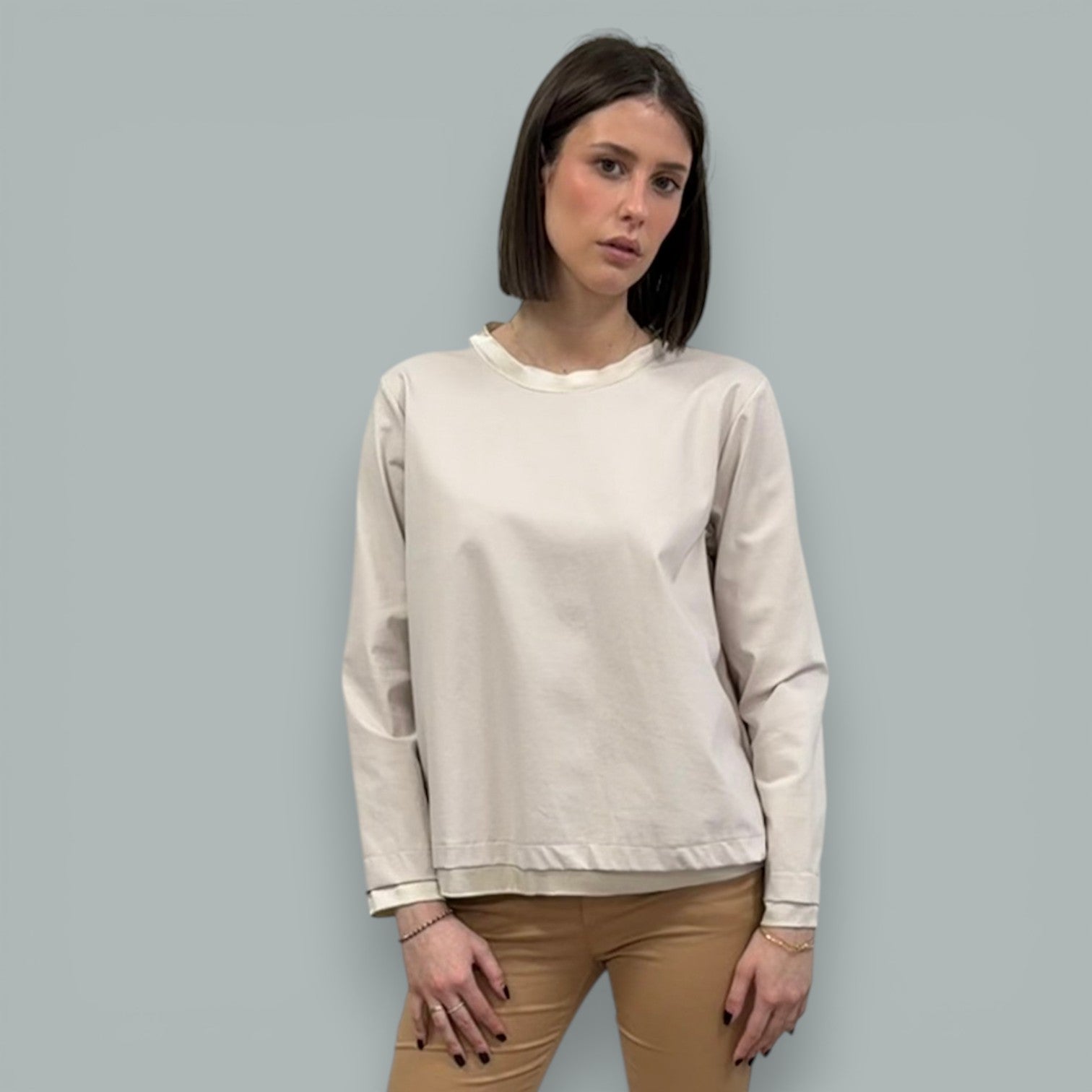 T-SHIRT A MANICHE LUNGHE ALIA