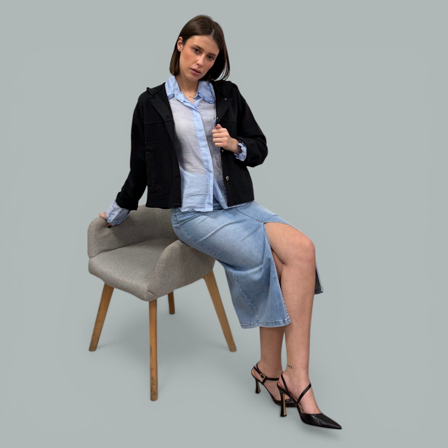 ANGELA GIACCA A MAGLIA