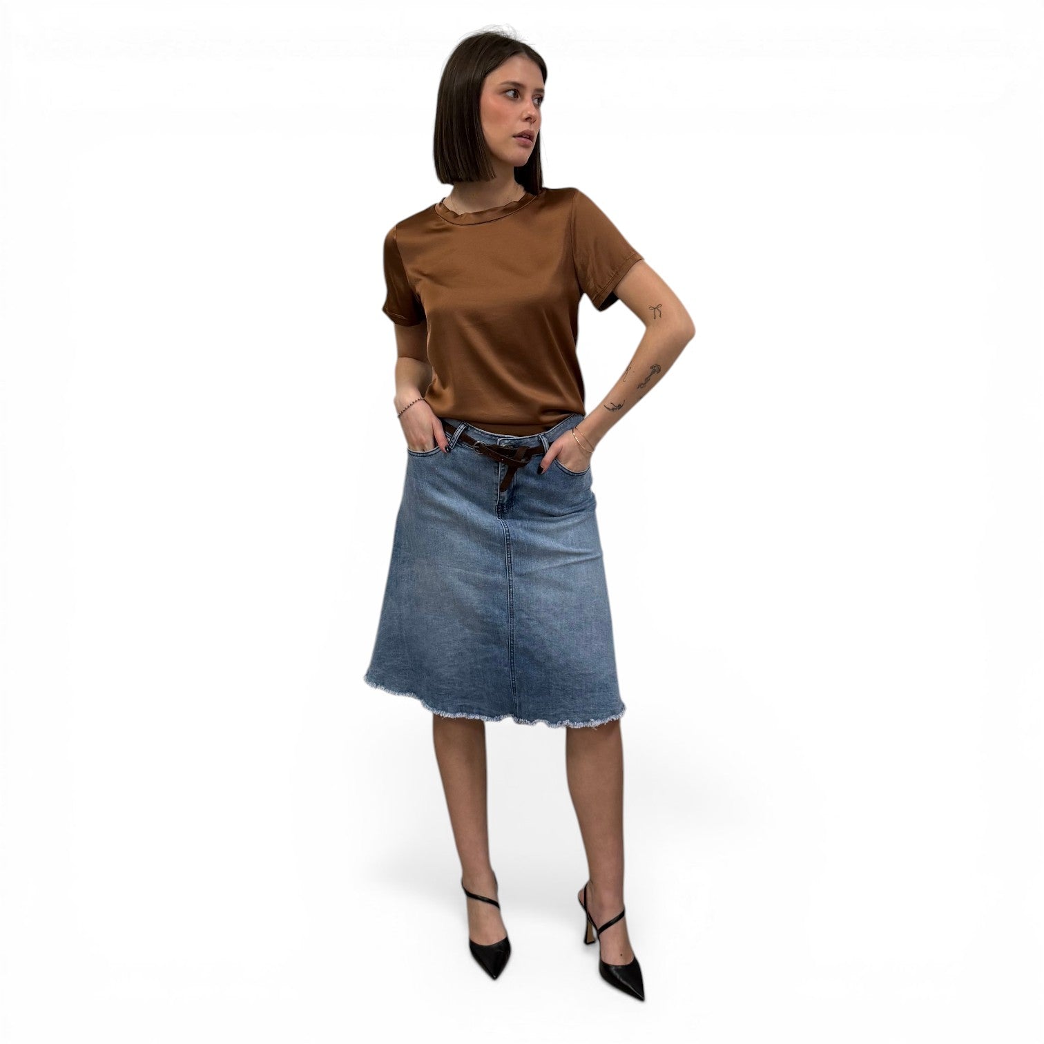AMIRA DENIM SKIRT