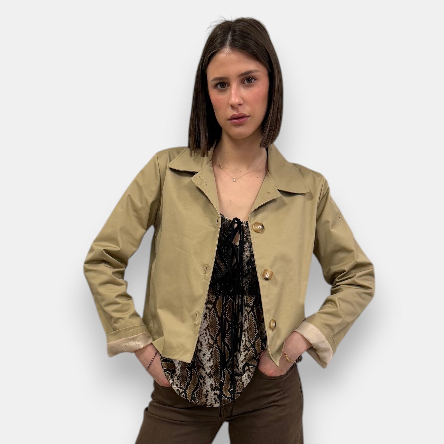 ALBA SHORT TRENCH COAT