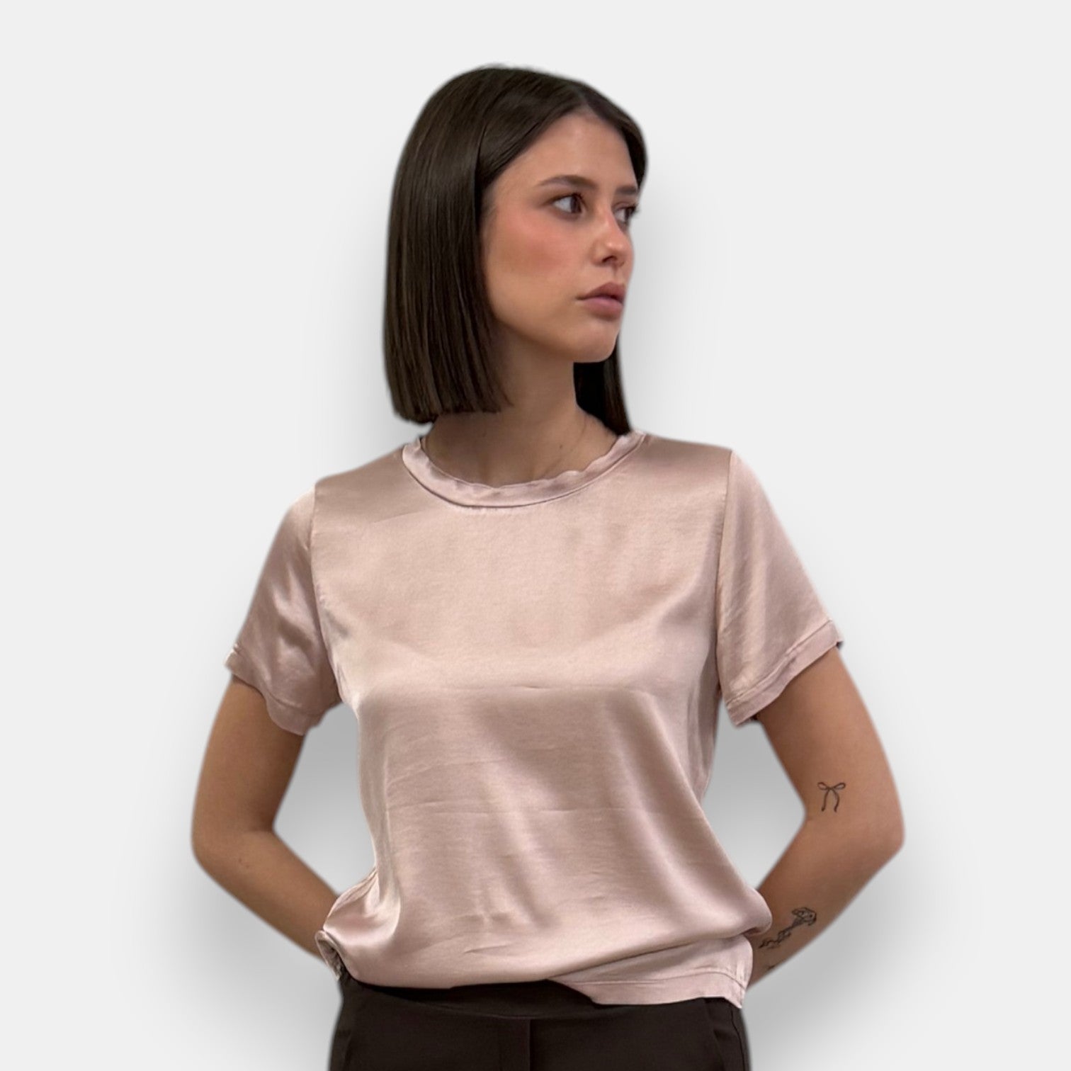 ALICE SATIN T-SHIRT