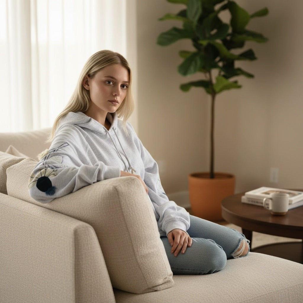 FELPA CON CAPPUCCIO ALMA