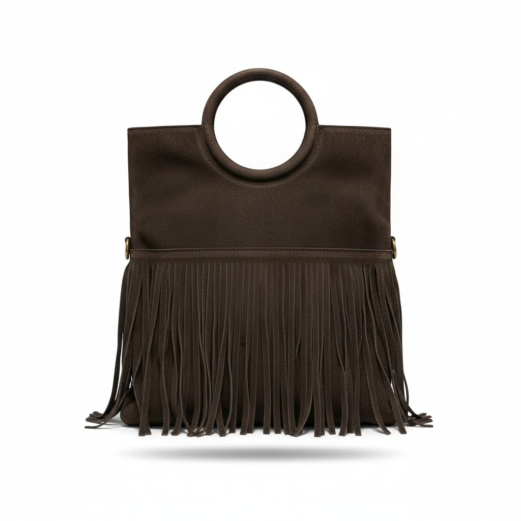 ANNA LEATHER SUEDE BAG